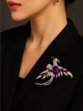 Solarys Phoenix Gold-Tone
Brooch